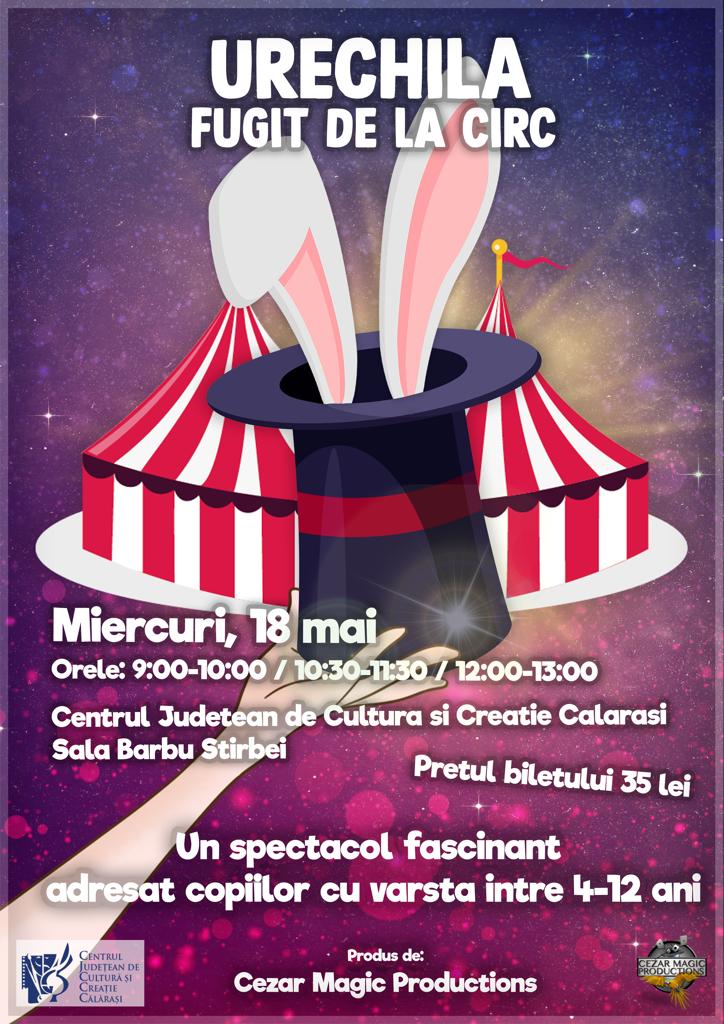 Urechilă a fugit de la circ